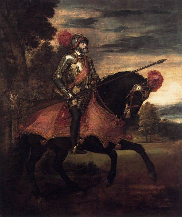 Equestrian Portrait of Charles V, by Titian