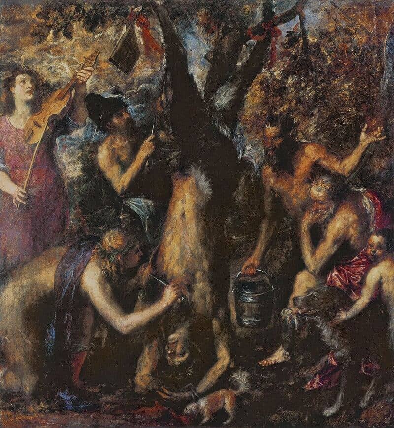 The Flaying of Marsyas, 1575 by Titian