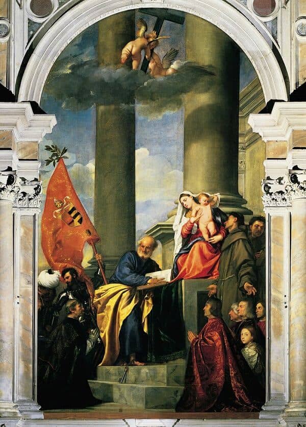 Pesaro Madonna, 1519-26 by Titian