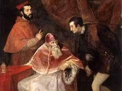 Pope paul III With his Grandsons by Titian