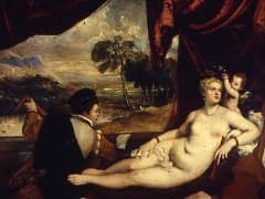 Venus and Lute Player by Titian
