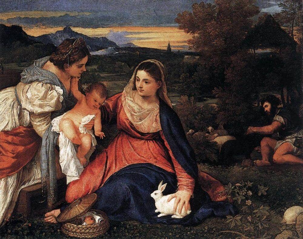 The Madonna of the Rabbit, 1525–1530 by Titian